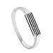 Hagibis Stainless Steel Accessories Bracelet for Fitbit Flex 2 , Sliver Small Bangle (Sliver)