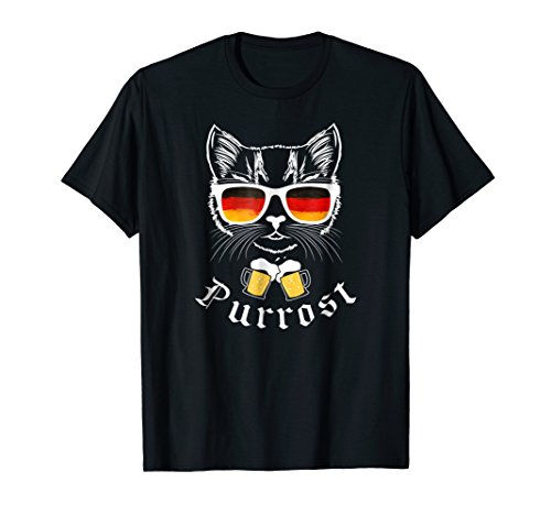 Purrost Prost Cat CoOktoberfest Funny Prost Pun Purrost Cat Men Women T-ShirtOEKO-TEX STANDARD 100