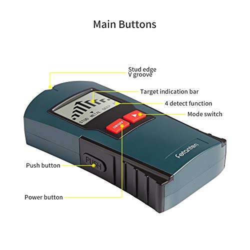 Stud Finder Sensor, 4 in 1 Wall Scanner Electronic Stud Sensor Center Finding for Wood AC Wire Metal Studs Joist Detection (TS005)