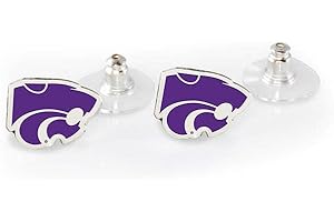 Post Earrings by Fan Frenzy Gifts | University Logo Earrings for Women & Men with Stainless Steel Posts | Officially Licensed Sports Fan Merchandise