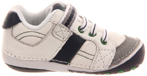 Stride Rite Soft Motion Artie Sneaker (Infant/Toddler), White/Navy, 3 W US Infant