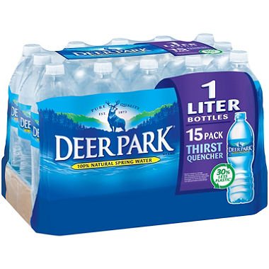 Deer Park Natural Spring Water (1L bottles, 15 pk.) (pack of 6)