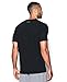 Under Armour Men's Charged Cotton V-Neck, Black (001)/Steel, Medium