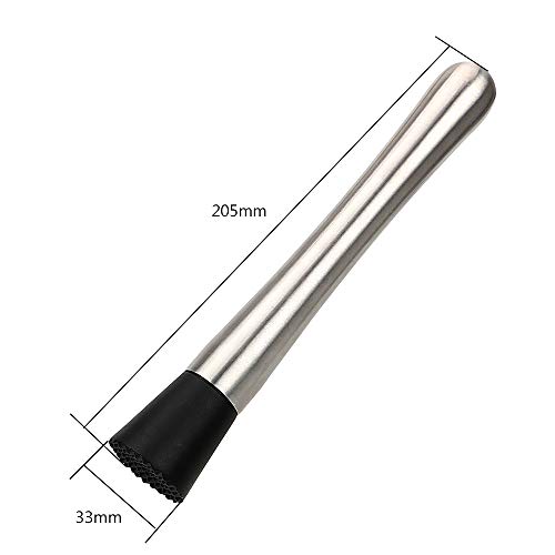 Chisbbu Swizzle Stick Metal Stampfer Barware Gadgets Edelstahl Cocktail Shaker Wine Tools – Bild 5