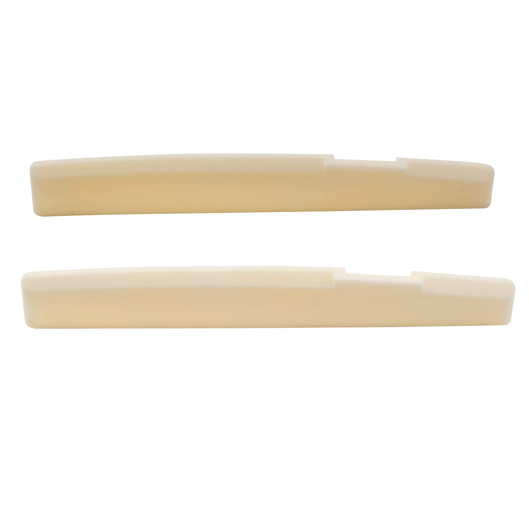 Musiclily Pro 71.12mm 牛骨サドル 弦長補正タイプ 6弦Taylorアコースティックギター用、アイボリー(2個セット）商品画像