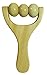 Wooden Portable Body Massage Roller Balls-Relieve Plantar Fasciitis/Relax Stress and Foot Muscle/Acupressure & Reflexology Tools (Three Rollers)