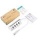AUKEY USB Hub with 4 USB 3.0 Ports for Data Transfer, Desktop Aluminum Hub for PCs and Laptops