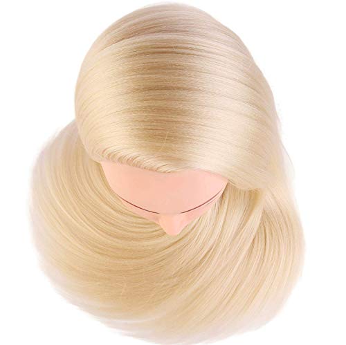 24" Cosmetology Mannequin Manikin Heads with Hair ,Salon Styling Practice Braiding Doll Head- Synthetic Hair -Blonde Color