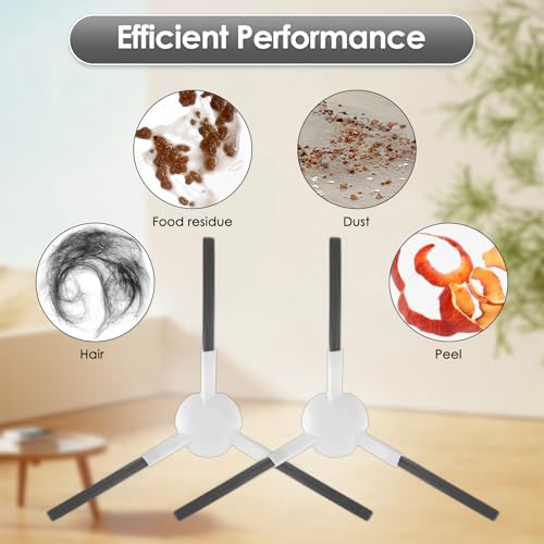 (12pcs) S40C Replacement Compatible with Xiaomi S40C Robot Vacuum Cleaner, 1 Roller Brush, 4 HEPA Filters, 3 Cleaning Pads, 4 Side Brushes, Accessories Set