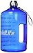 BuildLife 1 Gallon Water Bottle Motivational Fitness Workout with Time Marker |Drink More Water Daily | Clear BPA-Free | Large 128 Ounce/73OZ/43OZ of Water