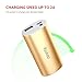 Yoobao YB-6012 5200mAh Ultra Compact Portable Power Bank External Battery Backup for iPhone 7 Plus 6 6S 5 5S SE Samsung Galaxy S7 Edge S6 S5 Note 5 4 3 Blackberry Moto LG HTC BLU and More - Gold