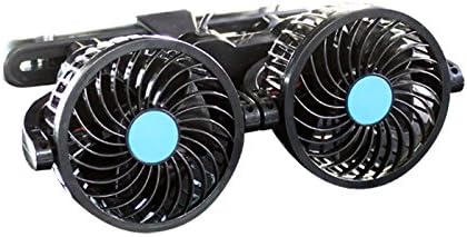Amazon ツインファン 車載用扇風機 後部座席用 風量無段変速 12v ハイパワー 6 5w Fj4718 車載用冷暖房器具 車 バイク