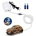 boxtech Aquarium Air Pump Air Bubble Stone - Fish Tank Oxygen Aerator Pump, Air Bubble Ornament Decorations with Air Tube Valve Stone Accessories