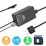 Surface Pro Charger Surface Pro 4 Charger, KSW KINGDO 44W 15V 2.58A Power Supply Compatible Microsoft Surface Pro 4 Pro 3 Pro 6 Surface Pro Laptop 1/2 Surface Go & Surface Book Include Travel Case