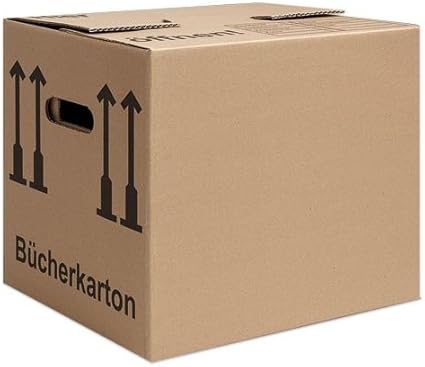 Cajas de cartón para libros, diseño de casa: Amazon.es: Oficina y papelería