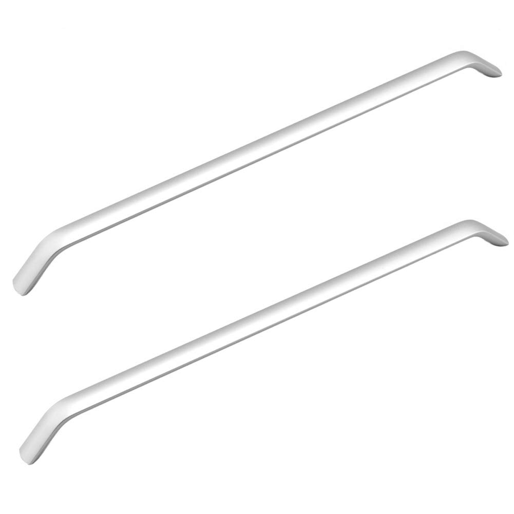 ANSIEDIO 2pcs Silver Cupboard Handles Drawer Handles Kitchen Cabinet Door Handles Aluminum Alloy Bow Pull Handle (Hole Spacing 320 mm)