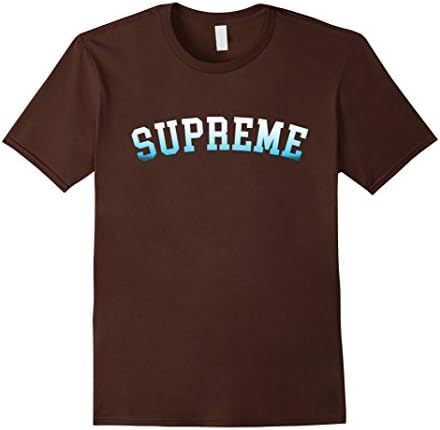 Mens Supreme T-Shirt Small Brown
