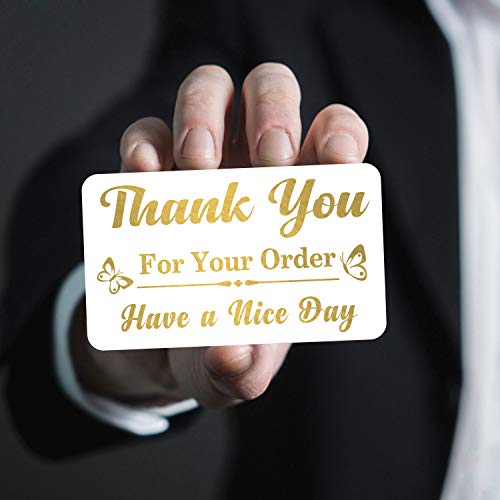 image for PARTH IMPEX Thank You for Your Order Purchase Cards (Pack of 100) Stun