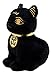 Ebros Black & Gold Egyptian Small Scarab Amulet Bastet Cat Plush Toy Soft Doll Collectible 5