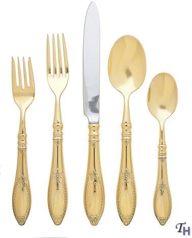 Ricci Donatello Gold Plate 5 Pc. Place Setting