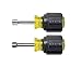 Klein Tools 610M Nut Driver, Stubby Set, Hex Sizes 1/4-Inch and 5/16-Inch, Hollow Shaft, Magnetic Tip, 2-Piece primary