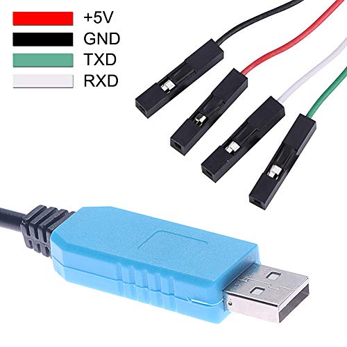 HONG111 4Pack PL2303TA USB to TTL Serial Cable Debug Console Cable for Raspberry Pi - Thumbnail 2