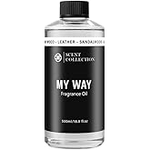 Luxury Hotel Scent My Way Diffuser Oil (500ml/16.9Fl oz) - Essential Aromatherapy for Large Room & Home - Premium Fragrance Oil Blend for Ultrasonic & Waterless Diffusers - Sandalwood, Cedarwood, Iris