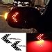 iJDMTOY Pair 14-SMD Arrow Shape LED Circuit Board Panels for Behind The Side Mirror Turn Signal Retrofit, Brilliant Red