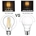 Boncoo Vintage LED Edison Bulb Dimmable 6W A19 LED Light Bulbs 2700K Soft White 600LM Led Filament Bulb 60W Incandescent Equivalent E26 Medium Base Decorative Clear Glass 6 Pack