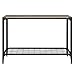 Walker Edison Declan Urban Industrial Angle Iron and Wood Entry Table, 44 Inch, Driftwood