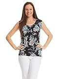 LL WT1339 Womens Print Sleeveless Sweetheart Top XXL PINK_BLUE