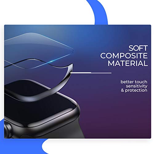 Apple Watch Screen Protector (38mm Compatible iWacth Series 3/2/1) HD Screen Protector Anti-Bubble Scratch-Resistant Guard Cover 3D Protective Soft Film for iWatch 38mm Series 3/2/1 [2 Pack]