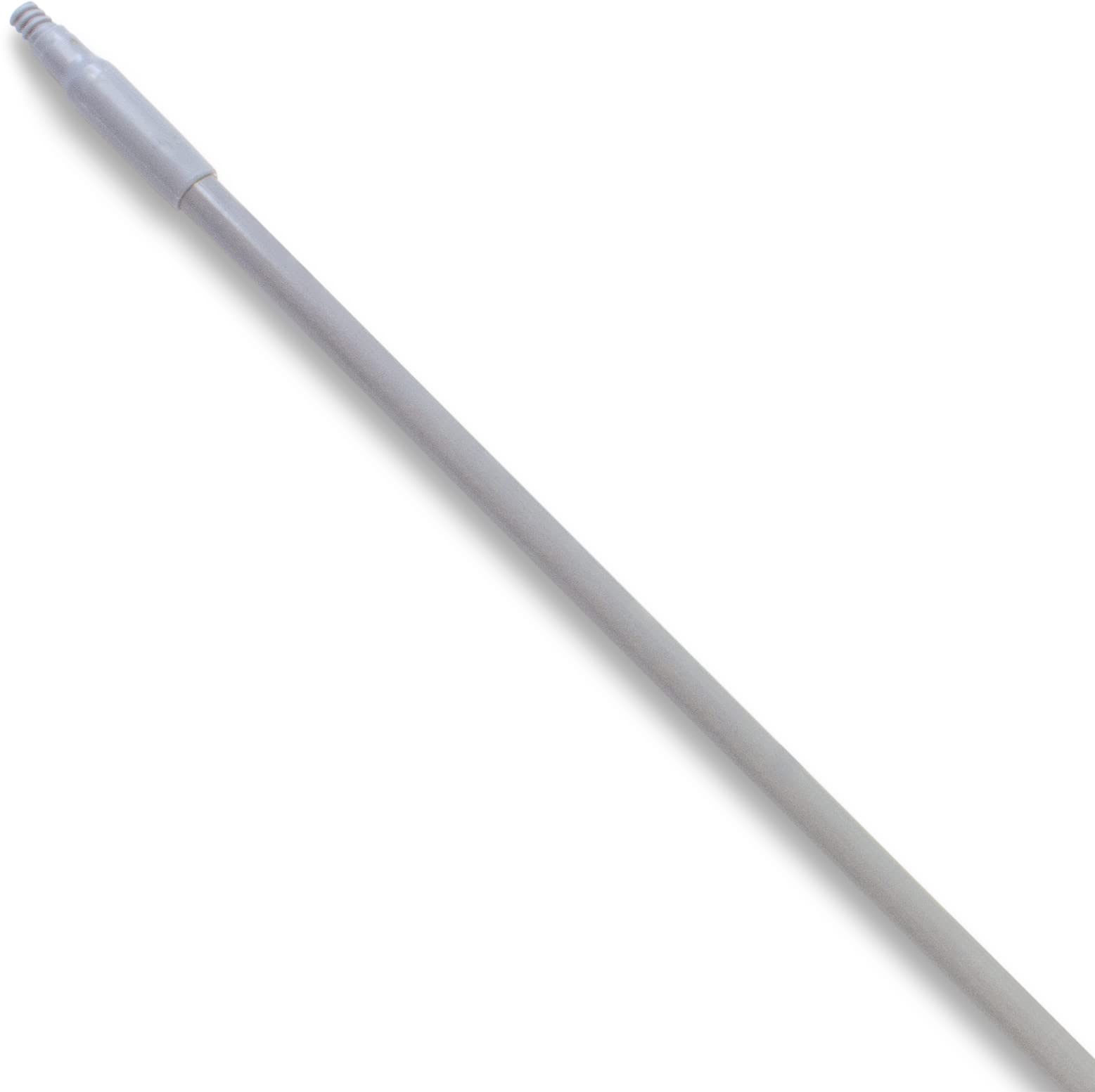 SPARTA Fiberglass Broomstick Replacement Broom Handle with Acme Threaded Tip for Industrial Cleaning Tools, Fiberglass, 60 Inches, Gray, (Pack of 12)