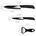 Aicok Chef Knife, Knife Ceramic Blade, Kitchen Knives 2 Piece Ceramic Knives Set with Sheath and 1 Piece Ceramic Peeler