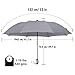 Procella Folding Golf Umbrella 52 Inch Large Auto Open, Windproof Waterproof, Strong Sturdy Foldable Portable, Oversized Compact & Lightweight Rain & Wind Resistant for Men & Women (Grey)