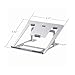 Folding Aluminum MacBook Stand HONGUO Universal 6 Angles Adjustable Desktop Ventilated Laptop Stand for 7-15