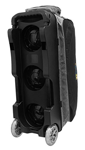 KAZE SPORTS 3 Ball Bowling Roller with Color Match Add On Spare Tote and Accessories Pack (Black)