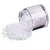 10g/Box Gold Sliver Nail Glitter Powder Shinning Nail Mirror Powder (White) (White)