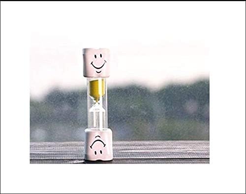 Doyime Smiley 3 Minutes Small Hourglass Brushing Mini Timer Three Minutes time Hourglass Plastic Drop