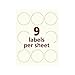 Avery Pearlized Ivory Scallop Round Labels, 2.5-Inch Diameter, Pack of 72 (22836)