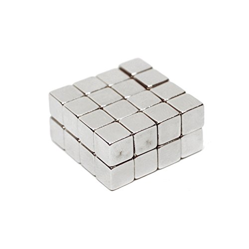 TAQTON Cube Magnets, Refrigerator Magnets, Pack of 30. Fridge, DIY, Scientific, Craft, and Office Magnets