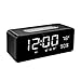 Orionstar Alarm Clock Radio with FM, Wireless Speaker for Bedroom with 8 Inch LED Screen Snooze Sleep Timer Dimmer USB Port Thermometer Display TF AUX Micro SD Widely Compatible Model S1