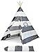 Kids Teepee Tent for Kids, No Toxic Chemicals Added, w/Carrying Case, Kid Teepee Tent for Boys & Girls, Large Enough Tipi Tents for Adults Toddler Baby Boy Adult Children, Childs Indoor Reading Nook