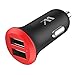 Wolat CAR-5 Dual USB car charger for iPhone X / 8 / 7 / 6s / 5s / iPad / Galaxy S8 / Edge / S7 / HTC / LG and more