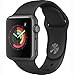 Apple Watch Series 1 Smartwatch 38mm Space Gray Aluminum Case, Black Sport Band (Newest Model) (Renewed)