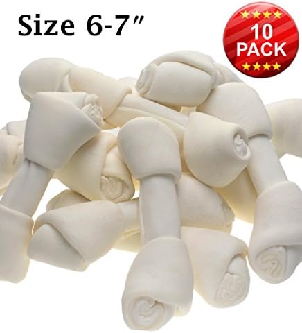 Premium Knot Bones – Made With The Best Rawhide 100% Natural - No Additives, Chemicals or Hormones – Natural Grass Fed in South America - USDA/FDA Approved