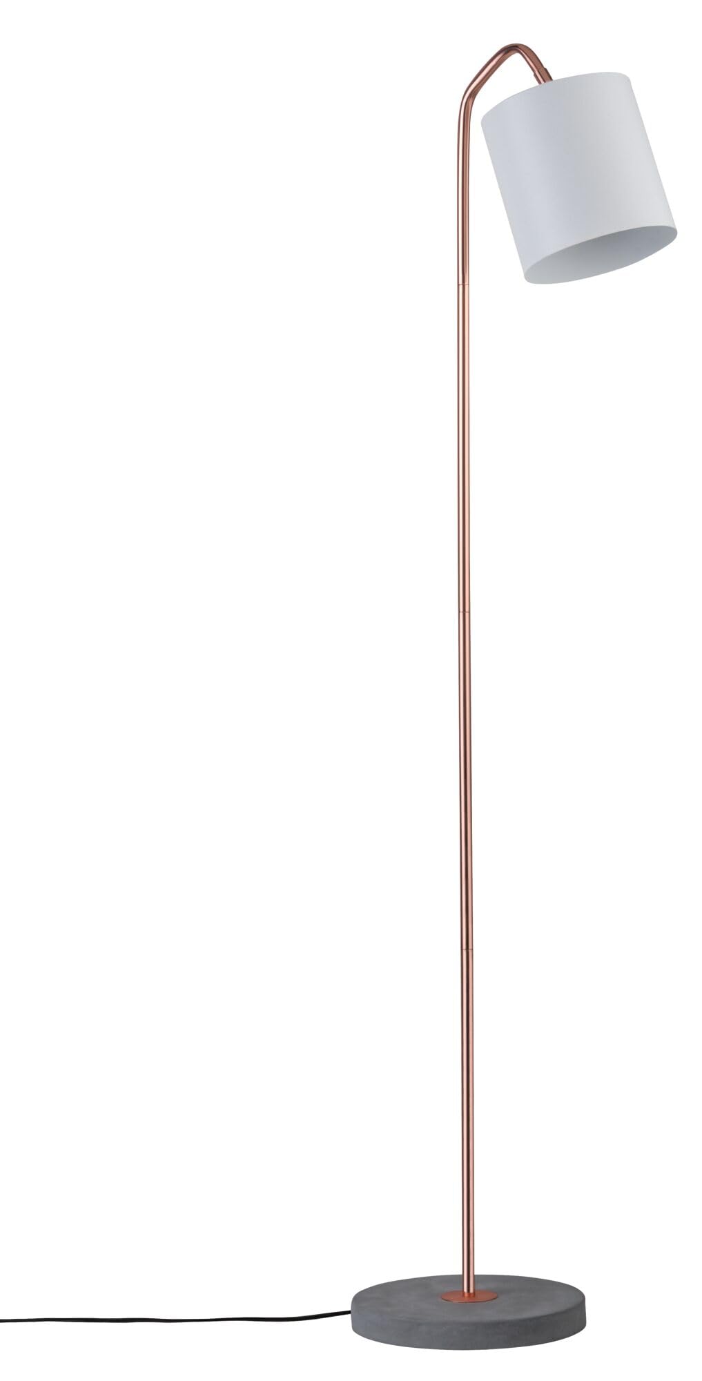 Paulmann 79625 Neordic Oda Floor luminaire max. 1x20W Floor lamp for E27 Lamps Floor luminaire White matt/Copper matt/Grey 230V Metal/Concrete Without lamp