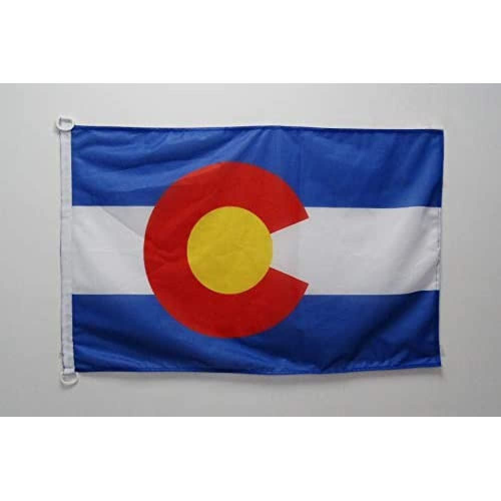 AZ FLAG - Colorado Flag - 2x3 Ft - For Outdoor - US state of Colorado Banner Knitted Polyester with Two Plastic Rings - Fade Resistant - Vivid Colors - 2' x 3' Feet - 90x60 Cm