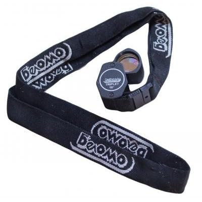 BelOMO 10 x Triplet Loupe Folding Magnifier com Cordão