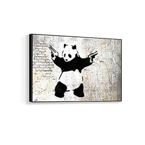 Framed for Living Room Bedroom Banksy Theme for